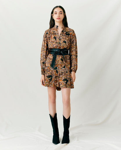 LINA | Vestido corto manga larga